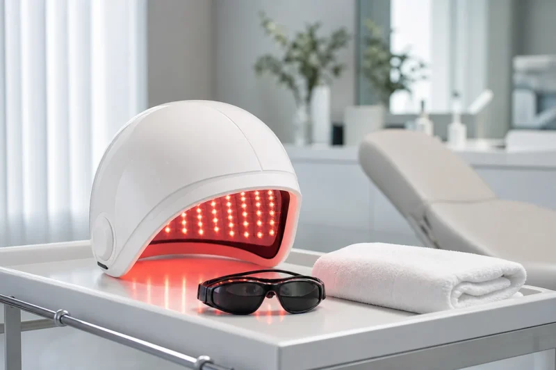 Laser capilar e LED para queda de cabelo: a fotobiomodulação funciona?